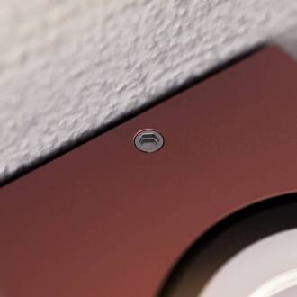 Buitenwandlamp Tavi, roestbruin, aluminium, omhoog/omlaag