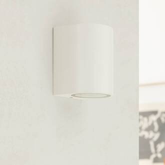 buitenwandlamp Tetje, wit, rond, 10 cm