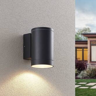 buitenwandlamp Thomke, 1-lamp, antraciet aluminium donkergrijs (RAL 7024)