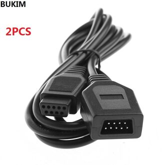 BUKIM2 STUKS 9 Pin 1.8 M/6FT Verlengkabel Cord Voor Sega Genesis 2 Controllers Handvat Grip