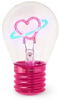 bulb fiction tafellamp - planet heart