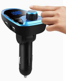 Bule Auto Bluetooth Fm-zender MP3 Spelers Modulator Handsfree 5V / 2.1A Dual Usb Charger Auto Accessoires