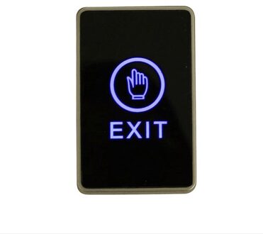 Bule Backlight Touch Exit Infrarood Contactloze Deur Schakelaar Voor Toegangscontrole Systeem