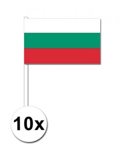Bulgarije zwaai vlaggetjes 10 stuks