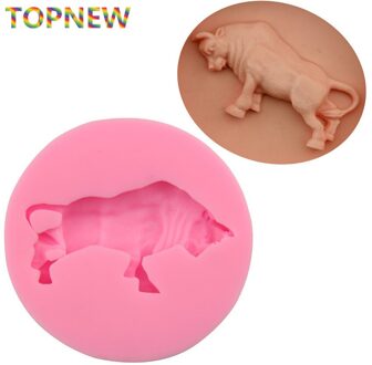 Bull 3D siliconen cakevorm Chocolade fondant cakevorm jelly pudding 2196