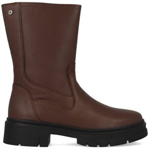 Bullboxer Boots Yasmin Bootie 537500E6L_DKBW Donker Bruin maat