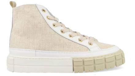 Bullboxer Sneakers 803500E6TBWHIT Wit / Beige-41 maat 41