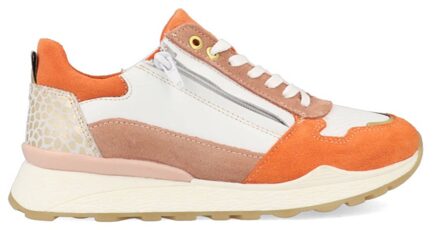 Bullboxer Sneakers AEX001E5C_SLOR Wit/ Oranje maat