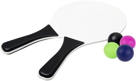 Bullet Zwart/witte beachball set buitenspeelgoed met extra balletjes