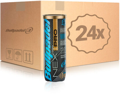 Bullpadel 24x verpakking  3 stuks Next Pro In een doos geel - nosize