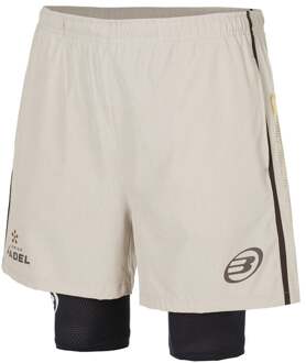 Bullpadel Barde Shorts Heren-Beige,Zwart - XL