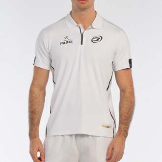 Bullpadel Bogue Polo Heren-Wit - XL