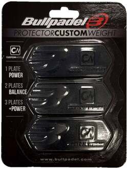 Bullpadel PROTECTOR CUSTOM (3x3 gr.) Loodband zwart - nosize