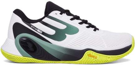 Bullpadel VERTEX VIBRAM 25V Padel Schoen Heren-Wit,Groen - 40