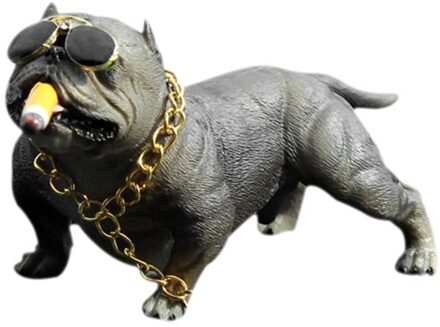 Bully Pitbull Gesimuleerde Auto Hond Poppen Ornamenten Hanger Auto Interieur Decoratie Ornamenten Speelgoed Auto Accessoires koffie