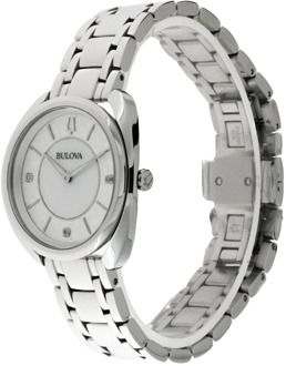 BULOVA Duality Quartz Horloge Bulova , White , Dames - ONE Size