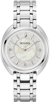 BULOVA Duality Quartz Horloge met Diamantaccenten Bulova , Gray , Dames - ONE Size