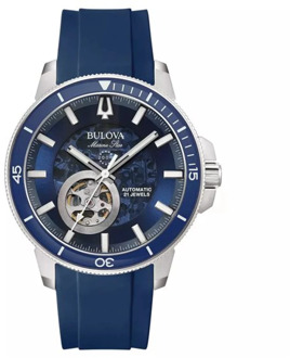 BULOVA Heren Marine Star Automatisch Horloge Bulova , Blue , Dames - ONE Size