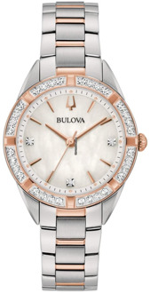 BULOVA IJK Bulova - Donna - 98R281 - Bulova Sutton Lady Diamonds - 98R281 Bulova , Gray , Dames - ONE Size