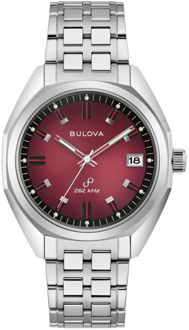 BULOVA Jet Star Roestvrijstalen Horloge Bulova , Red , Dames - ONE Size