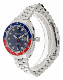 BULOVA Oceanographer GMT Automatisch Stalen Horloge Bulova , Blue , Dames - ONE Size
