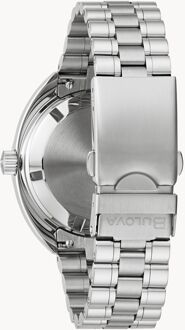 BULOVA Oceanographer Heren Zilveren Horloge 96B405