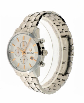 BULOVA Sutton Chrono Roestvrijstalen Horloge Bulova , Gray , Dames - ONE Size