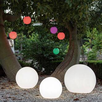 Buly vloerlamp globe, Ø 30 cm wit