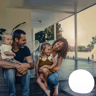 Buly vloerlamp globe, Ø 50 cm wit