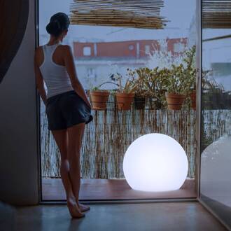 Buly vloerlamp globe, Ø 60 cm wit