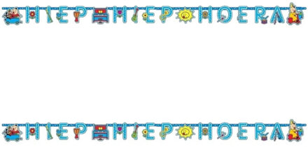 Bumba 2x Letterslingers Bumba thema 1,5 meter Hiep Hiep Hoera