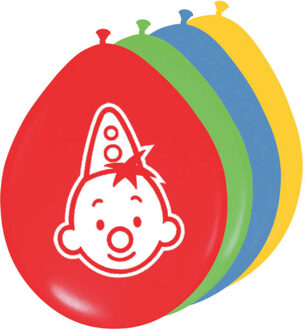 Bumba 8x Ballonnen Bumba - 30 cm - gekleurd - verjaardag