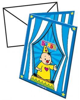 Bumba kinderfeestje uitnodigingen 8x stuks - Feestartikelen - karton - verjaardag in thema Multi