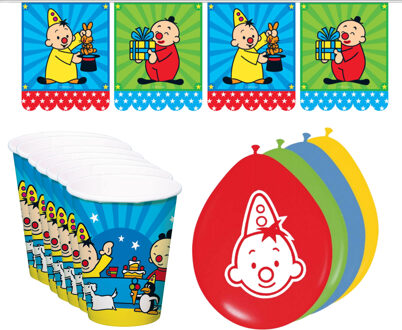 Bumba kinderfeestje versiering - verjaardag - vlaggetjes - bekers - ballonnen
