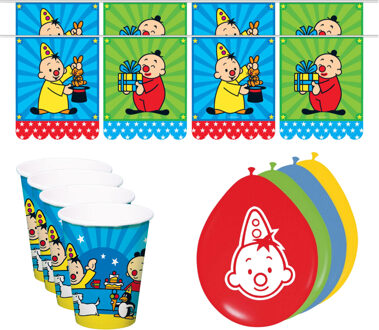 Bumba kinderfeestje versiering - verjaardag - vlaggetjes - bekers - ballonnen