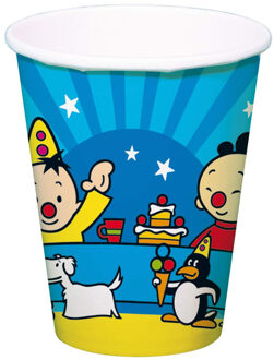 Bumba verjaardag bekers - 250 ml - 8 stuks Geel