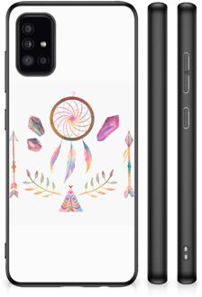 Bumper Hoesje Samsung Galaxy A51 GSM Hoesje met Zwarte rand Boho Dreamcatcher