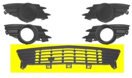 Bumpergrill Onder 1/06+ 3782590