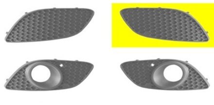 BUMPERGRILL ONDER LINKS 2/08+ zonder MISTLICHTGAT 3796591