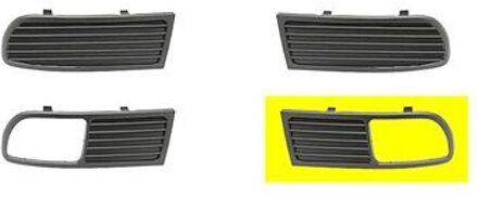 BUMPERGRILL ONDER LINKS 7/96+ met MISTLICHTGAT niet voor GT niet voor 16V 4913593
