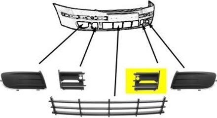 BUMPERGRILL ONDER LINKS Binnenkant 7622593