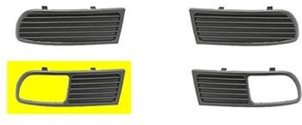BUMPERGRILL ONDER RECHTS 7/96+ met MISTLICHTGAT niet voor GT niet voor 16V 4913594