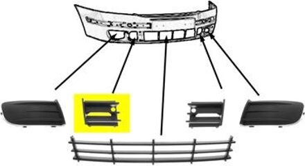 BUMPERGRILL ONDER RECHTS Binnenkant 7622594