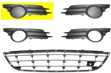 BUMPERGRILL ONDER RECHTS zonder MISTLICHTGAT 3750592