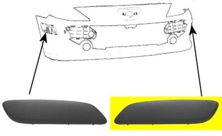 Bumperlijst Links Bumper Zwart