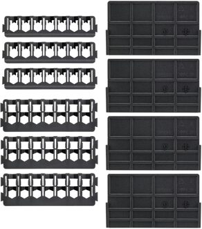 Bundel pack : tussenschotten x4 + 25 mm 7 stuks houder x3 + 57 mm 7 stuks houder x3 - DT70805-QZ