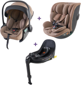 Bundel Prénatal autostoel Sunny, Sacha & base taupe