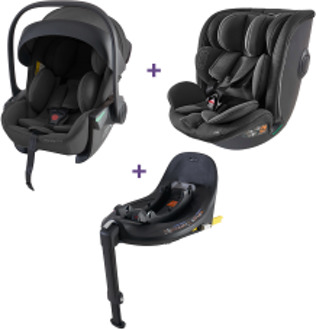 Bundel Prénatal autostoel Sunny, Sacha & base zwart