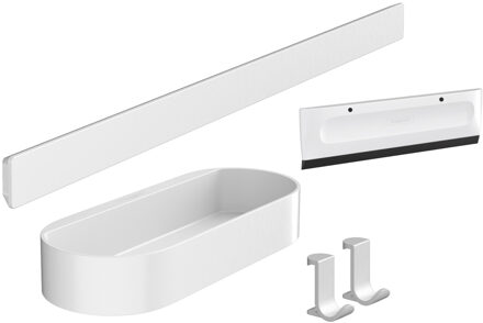 Bundelset Douche HansGrohe WallStoris Mat Wit
