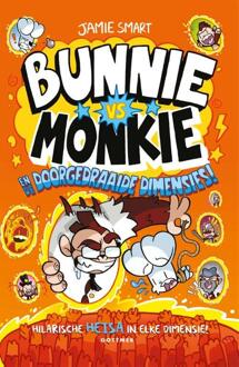 Bunnie vs Monkie en de doorgedraaide dimensies! -  Jamie Smart (ISBN: 9789025780548)